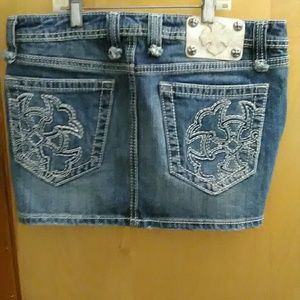 Miss me denim mini skirt